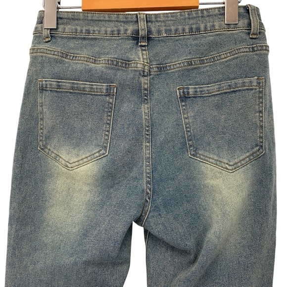 Aelfric Eden Jeans Sz 28 Blue Bootcut Flare Fringe Y2K Festival Boho Streetwear - Picture 5 of 10